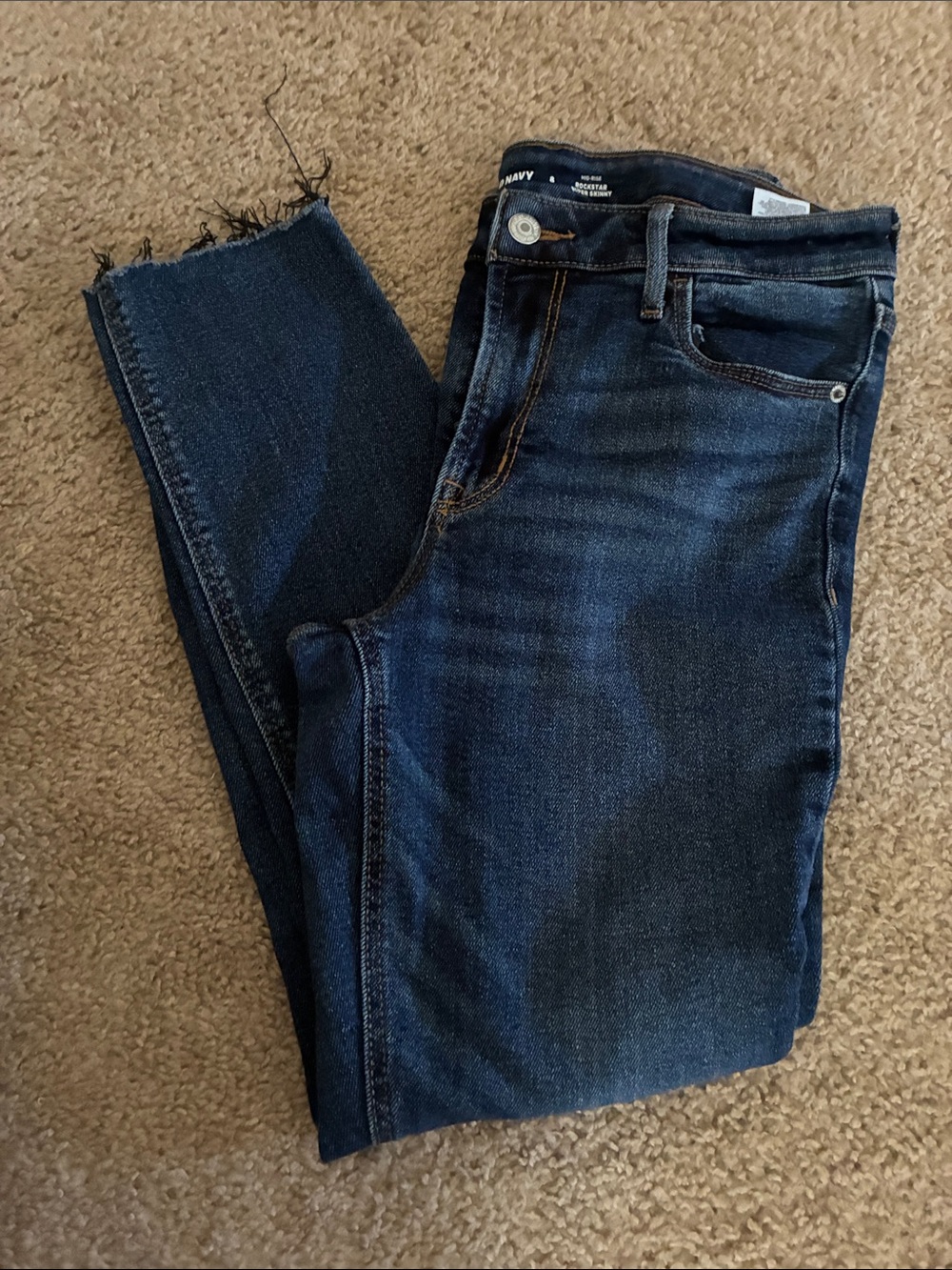 Old Navy Women’s Dark Indigo Skinny Jeans